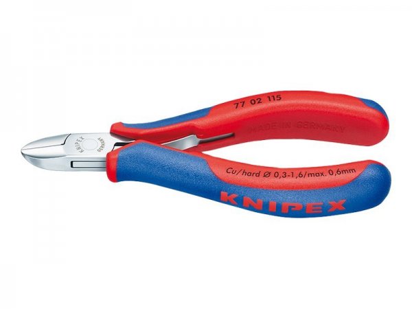 KNIPEX 77 02 115 - Pinze diagonali - Acciaio - Plastica - Blu - Rosso - 115 mm - 80 g