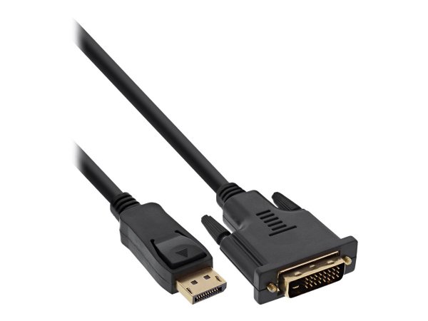 InLine Cavo DisplayPort maschio a DVI-D 24+1 maschio - 1,5m - dorato - nero