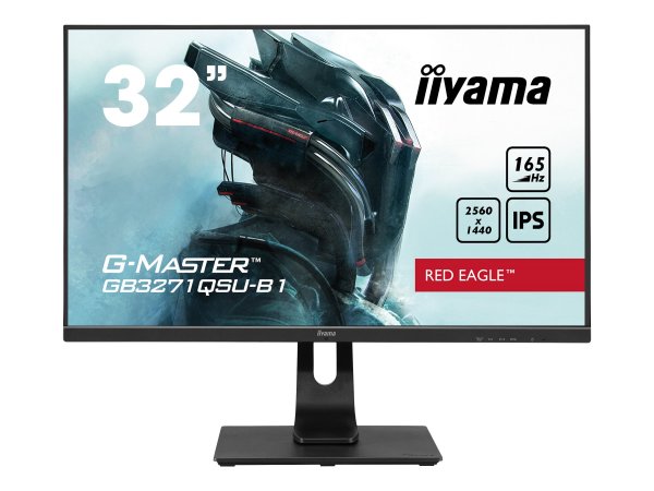 Iiyama G-MASTER GB3271QSU-B1 - 80 cm (31.5") - 2560 x 1440 Pixel - Wide Quad HD - LED - 1 ms - Nero