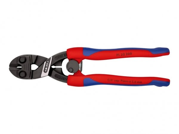 KNIPEX CoBolt - Pinze per tagliabulloni - Acciaio al cromo vanadio - Plastica - Blu/Rosso - 20 cm -