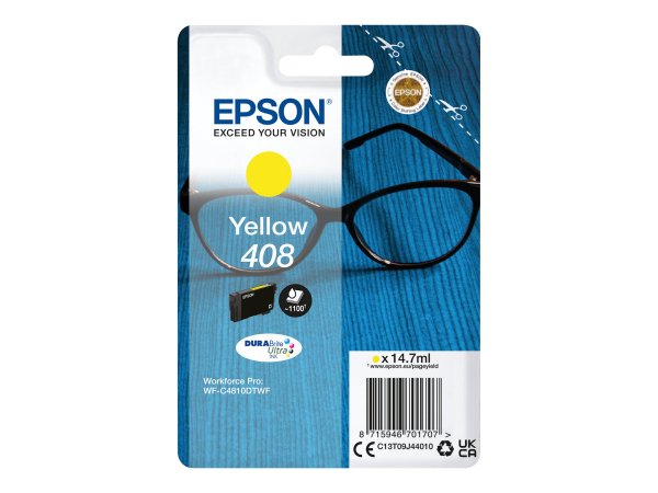 Epson Singlepack Yellow 408 DURABrite Ultra Ink - Resa standard - Inchiostro a base di pigmento - 14