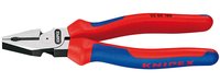 KNIPEX 02 02 180 - Pinze da elettricista - Acciaio - Plastica - Blu - Rosso - 180 mm - 240 g