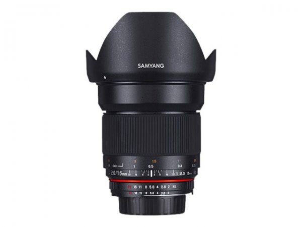 Samyang 16mm f/2.0 Nikon F (AE) - MILC - 13/11 - 0,2 m - Nikon F - Manuale - 1,6 cm