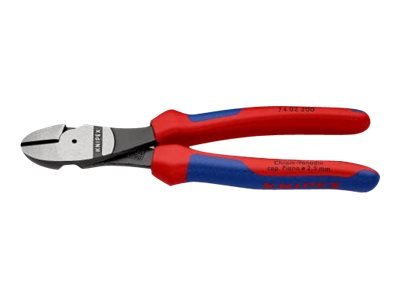 KNIPEX 74 02 200 - Diagonal-cutting pliers - 4.2 mm - Chromium-vanadium steel - Plastic - Blue/Red -