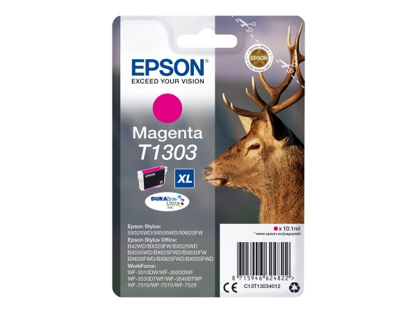 Epson Stag Cartuccia Magenta - Resa elevata (XL) - Inchiostro a base di pigmento - 10,1 ml - 600 pag