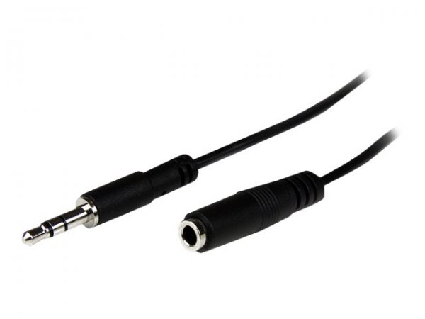 StarTech.com Cavo audio di prolunga stereo slim da 3,5 mm 1 m - M/F - 3.5mm - Maschio - 3.5mm - Femm