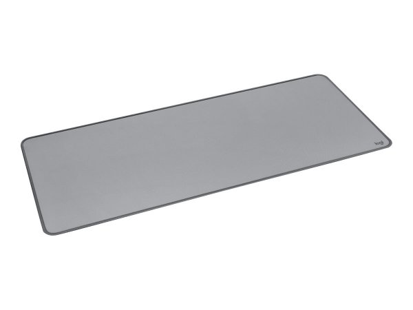 Logitech Desk Mat Studio Series - Grigio - Monocromatico - Nylon - Poliestere - Gomma - Barra appogg