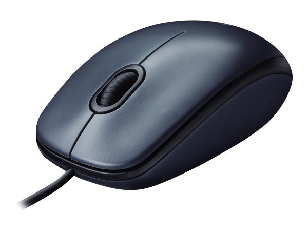 Logitech M100 Mouse USB con Cavo - 3 Pulsanti - Tracciamento Ottico 1000 DPI - Ambidestro - Compatib