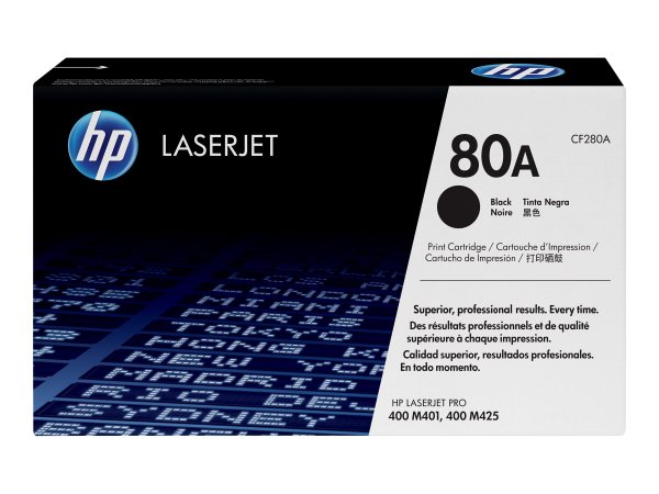 HP Cartuccia Toner originale nero LaserJet 80A - 2560 pagine - Nero - 1 pz