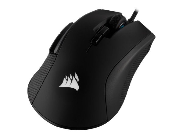 Corsair IRONCLAW RGB - Mano destra - Ottico - RF Wireless + Bluetooth + USB Type-A - 18000 DPI - Ner