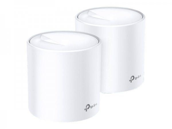 TP-LINK Deco X20 (2-pack) - Bianco - Router da tavolo - FCC: <30 dBm - CE: <20 dBm (2.4 GHz) - <23 d