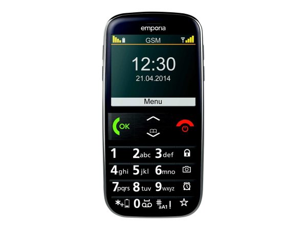 Emporia EUPHORIA - Barra - SIM singola - 5,84 cm (2.3") - 2 MP - 1000 mAh - Nero - Argento