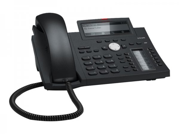 Snom D345 - IP Phone - Nero - Blu - Cornetta cablata - Scrivania/Parete - In-band - Out-of band - In