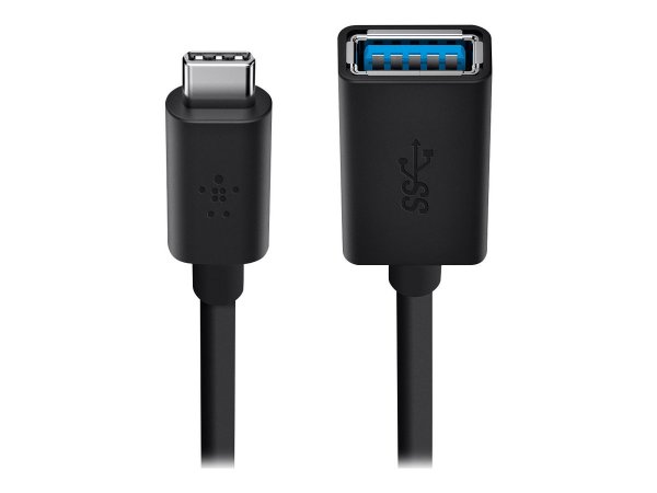 Belkin F2CU036btBLK - USB C - USB A - USB 3.2 Gen 1 (3.1 Gen 1) - 5000 Mbit/s - Nero