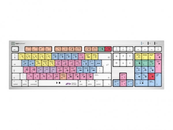 Logickeyboard LKB-PT-CWMU-UK - Full-size (100%) - Cablato - USB - Interruttore a chiave meccanica -