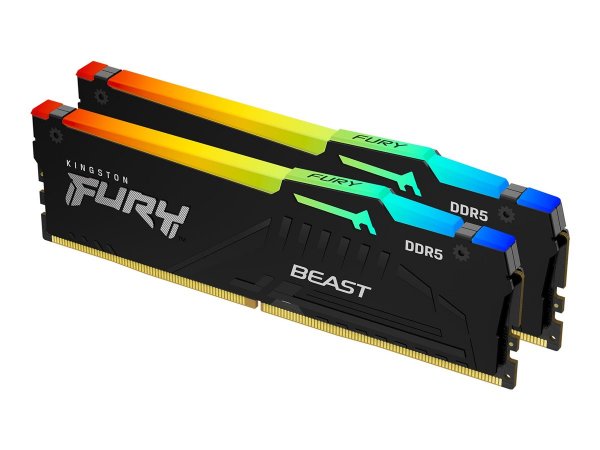 Kingston FURY Beast Nero RGB EXPO 64GB 64 GB 6400MT/s DDR5 CL32 DIMM Memoria Gaming Kit da 2 x 32 GB