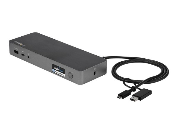 StarTech.com Docking station USB-C e USB-A - Docking station universale per portatili - doppio 4K DP