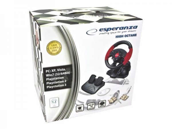 ESPERANZA EG103 - Sterzo + Pedali - PC - Playstation - Playstation 2 - Playstation 3 - Pulsante Sele