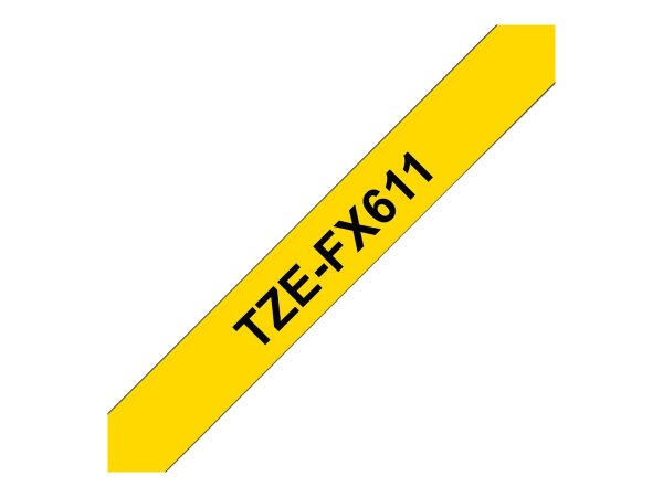 Brother TZE-FX611 - Nero su giallo - TZe - Brother - 6 mm - 8 m - 1 pz