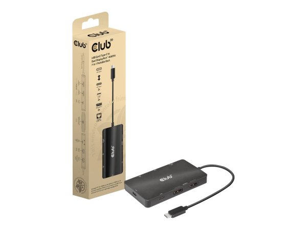 Club 3D CSV-1598 - USB 3.2 Gen 2 (3.1 Gen 2) Type-C - 100 W - 1.4/2.2 - 10,100,1000 Mbit/s - Nero -