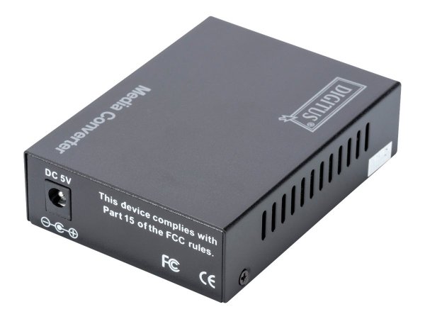 DIGITUS Convertitore di media Fast Ethernet - RJ45 / SC - 100 Mbit/s - 100Base-TX - 100Base-FX - IE